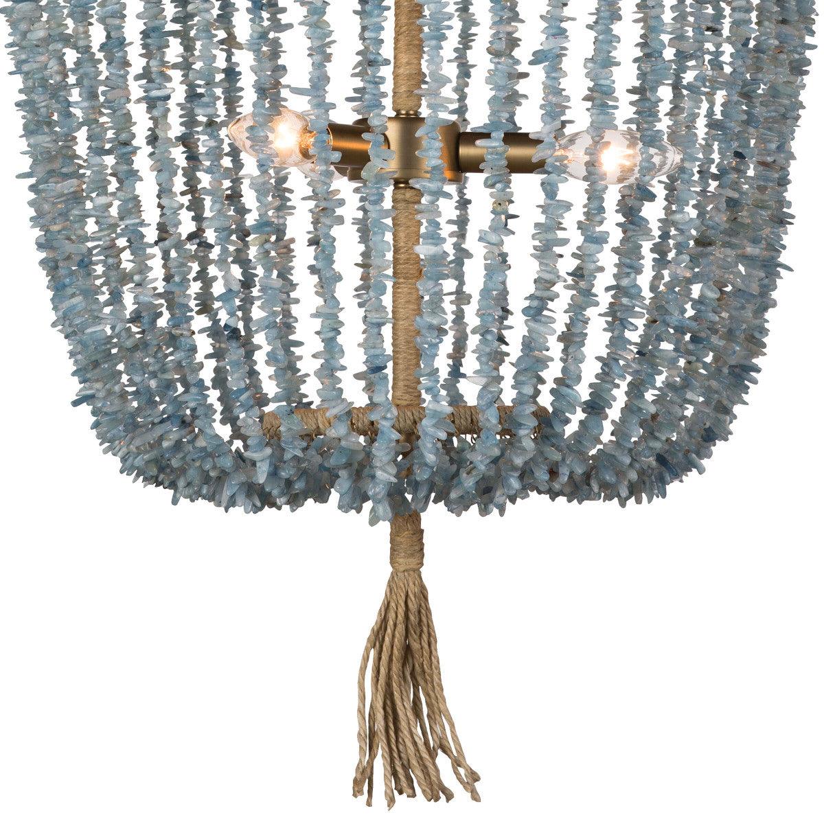 Milos Aqua Beaded Chandelier