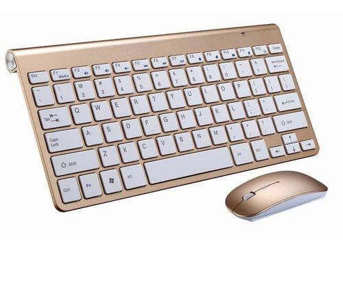 Portable Wireless Metallic Keyboard And Mouse