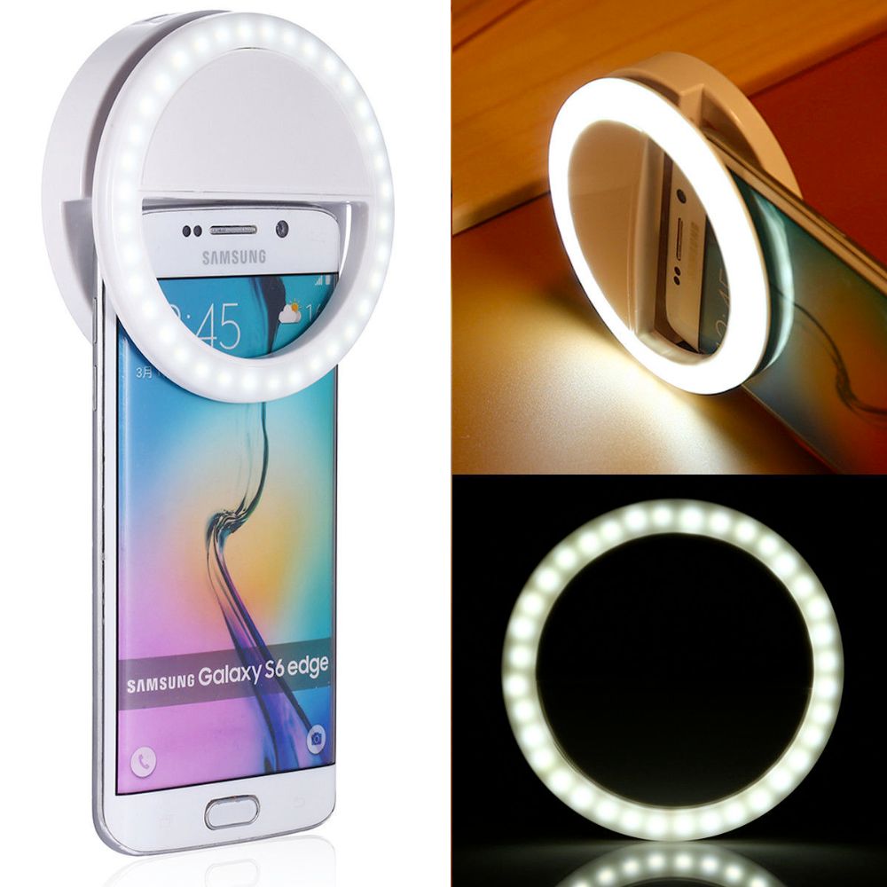 Portable Selfie Ring Clip-On for Mobile Phone