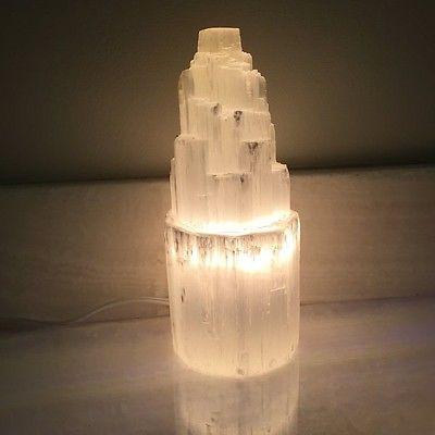Selenite Skyscraper Small Lamp