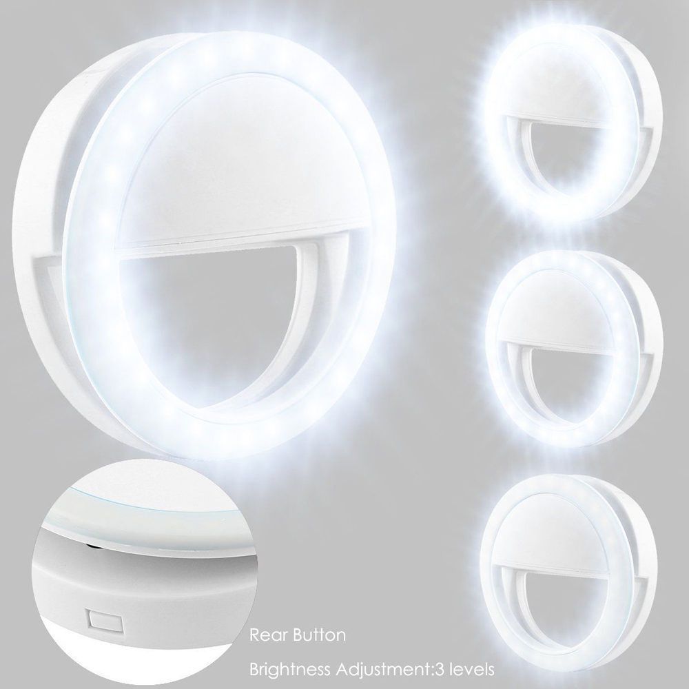 Portable Selfie Ring Clip-On for Mobile Phone