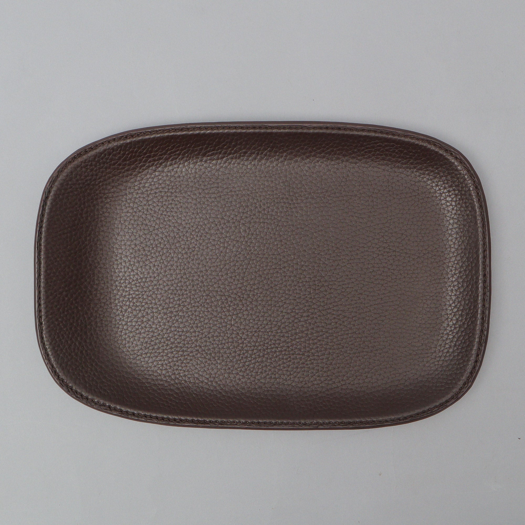 Leather Valet Tray, Brown