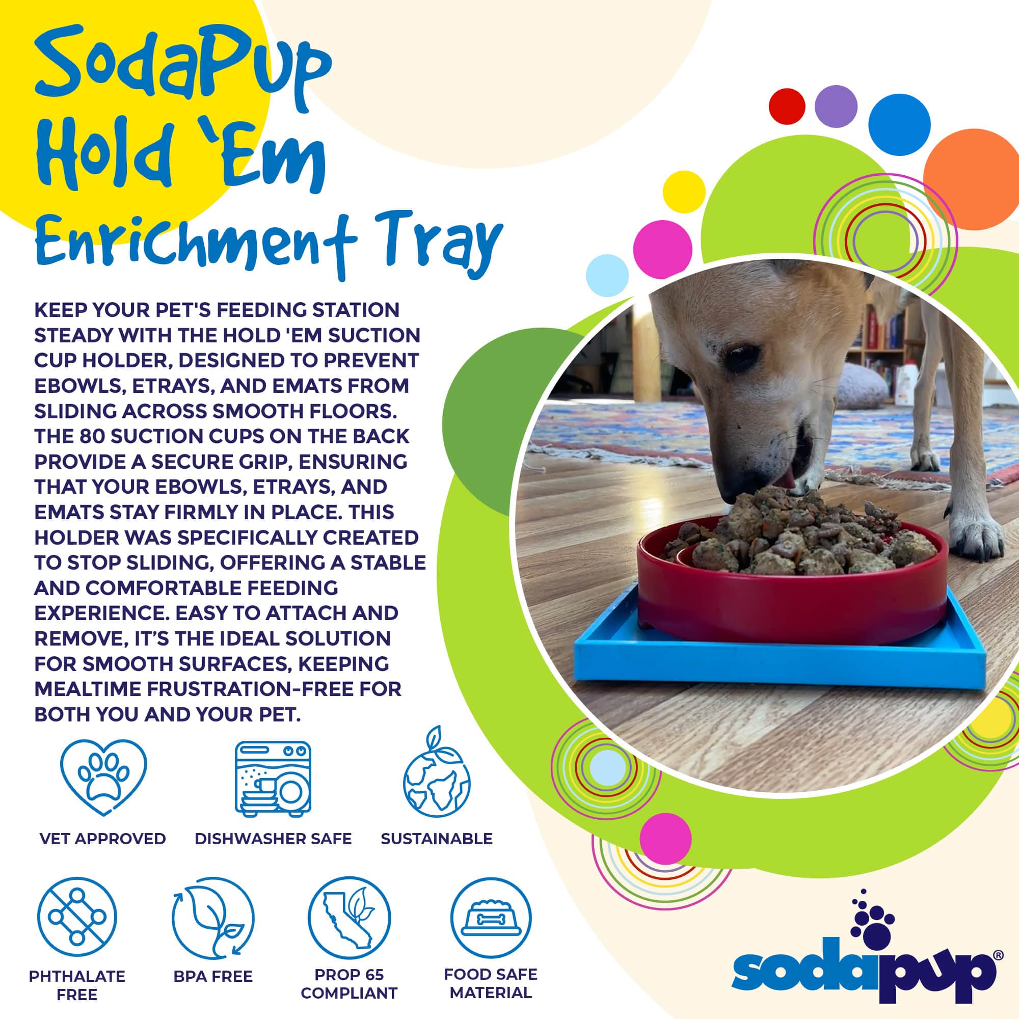 Hold 'em Suction Cup Holder for Dog eBowls & Lick Mats