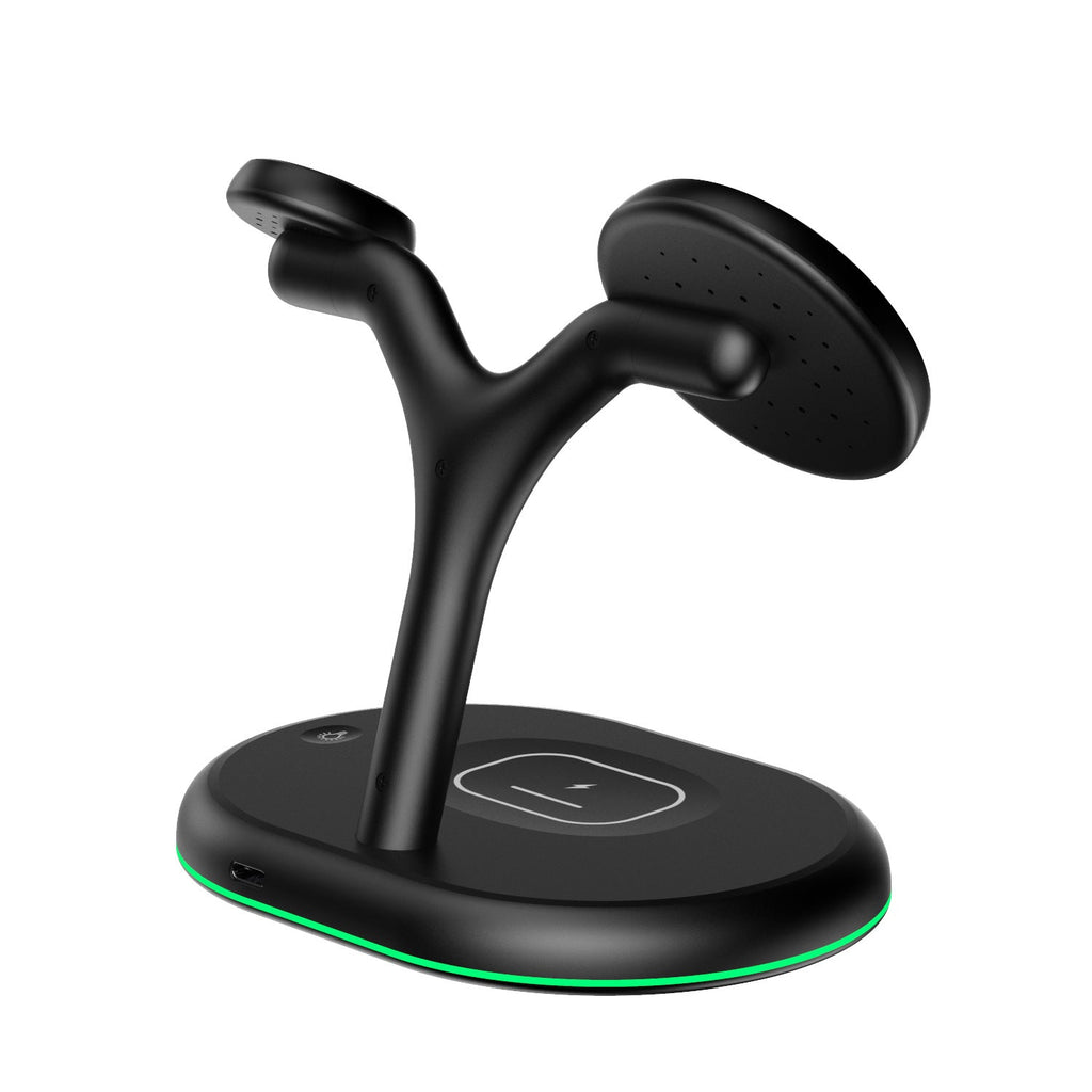 3-in-1 Magnetic Phone, Earbud, Watch Wireless Charger