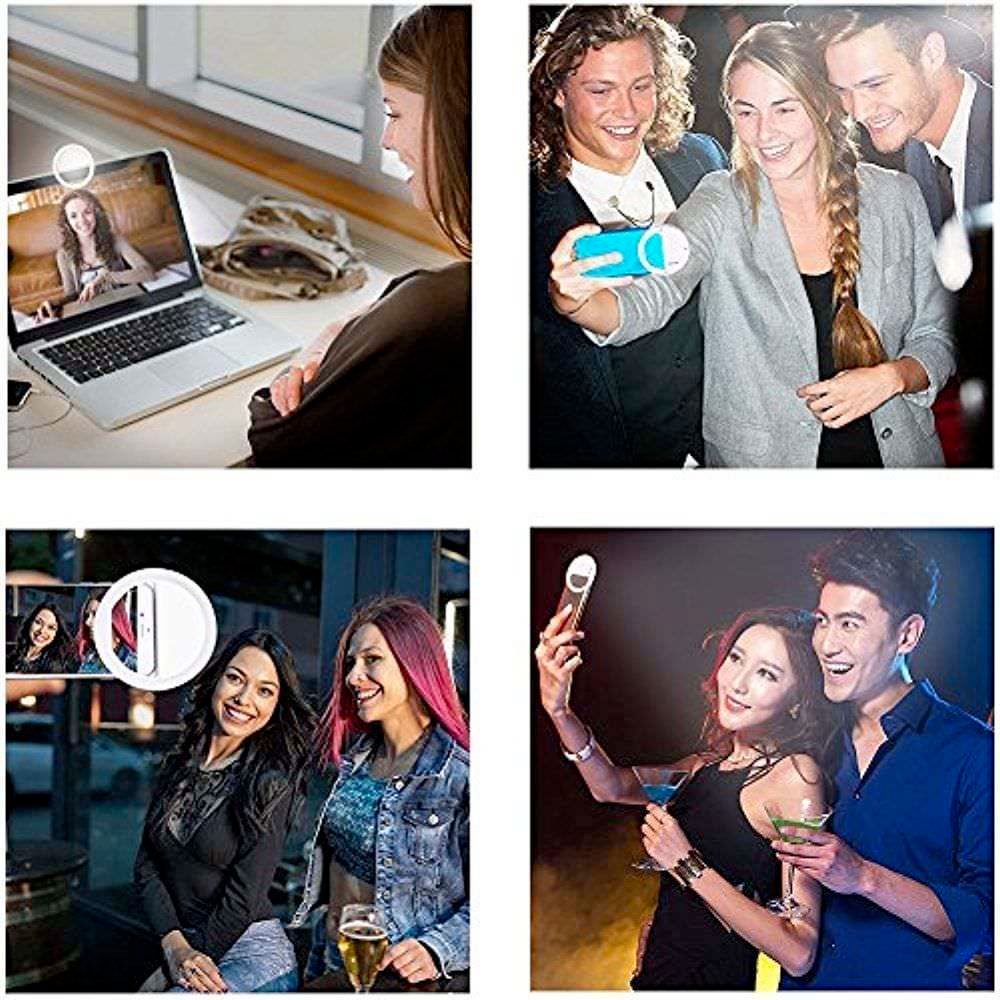 Portable Selfie Ring Clip-On for Mobile Phone