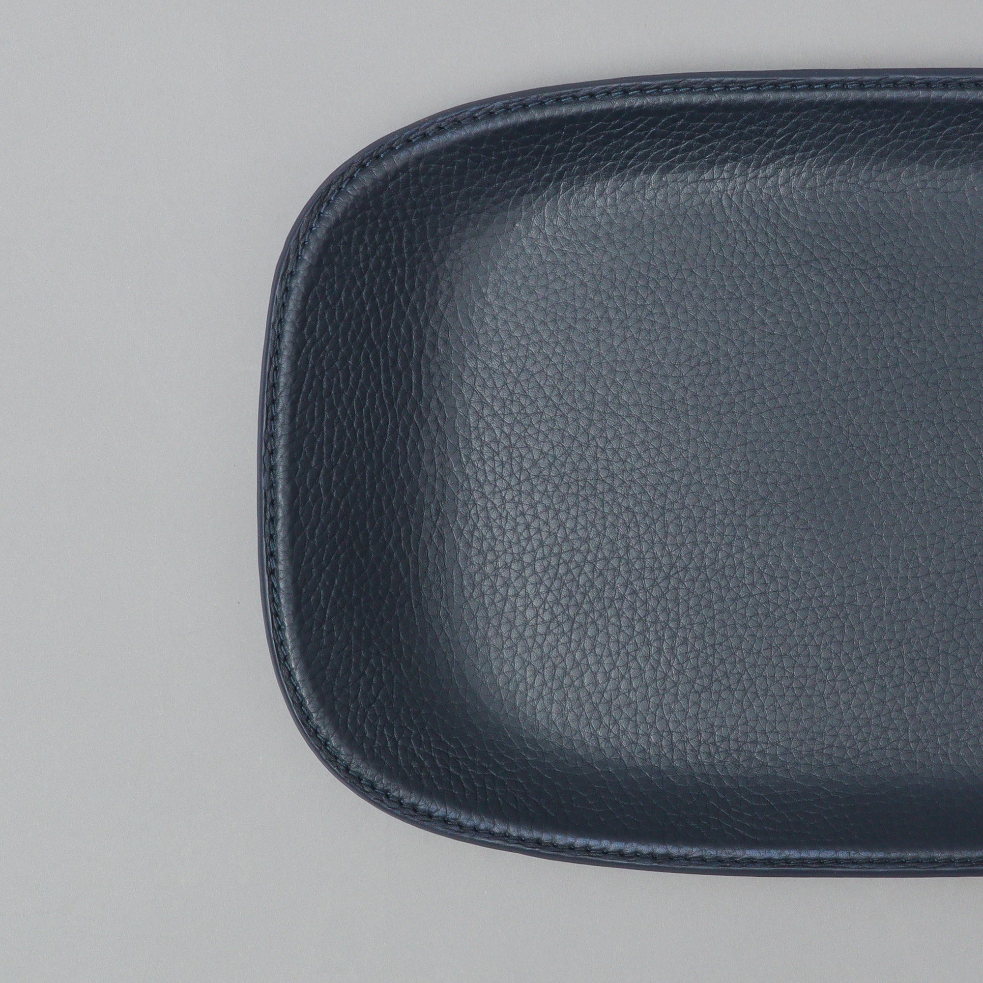 Leather Valet Tray, Navy