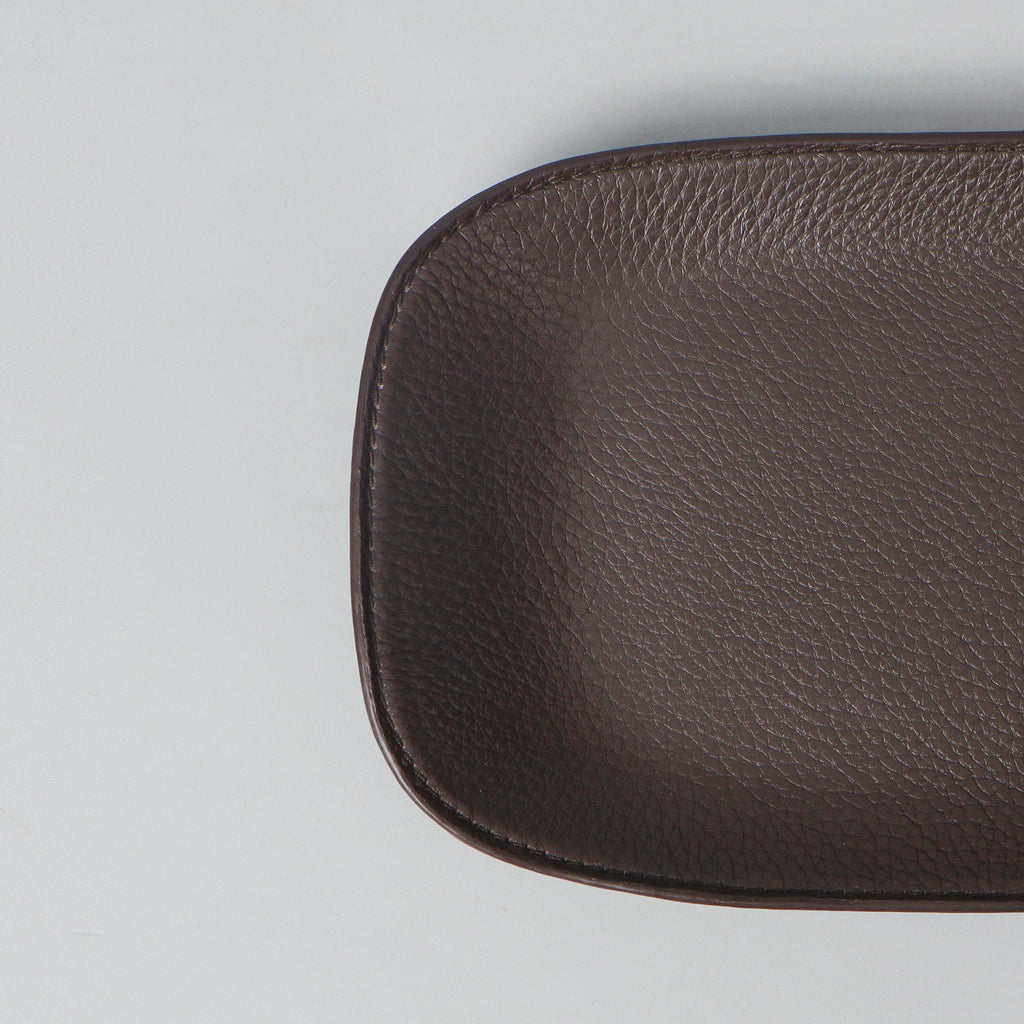 Leather Valet Tray, Brown