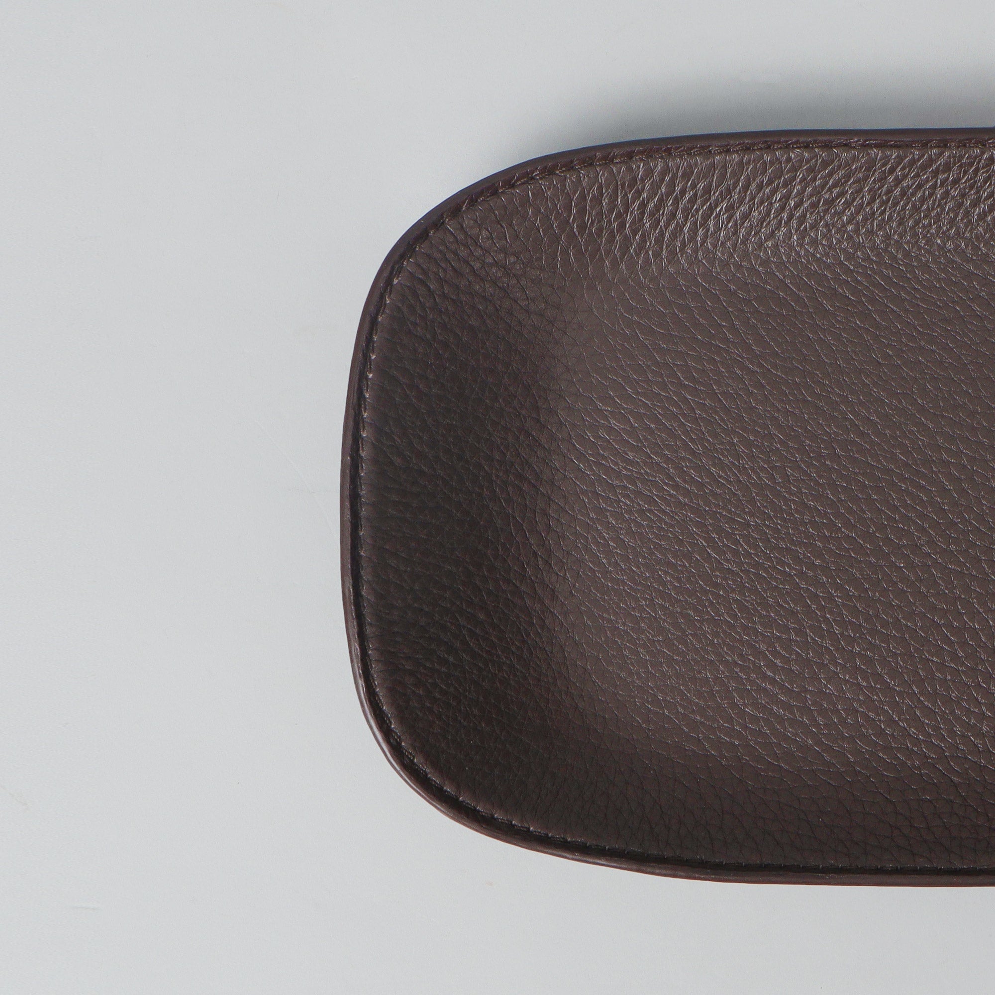 Leather Valet Tray, Brown