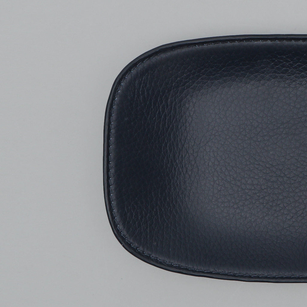 Leather Valet Tray, Navy