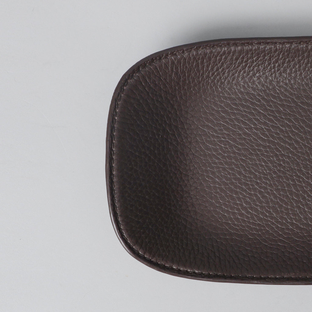Leather Valet Tray, Brown