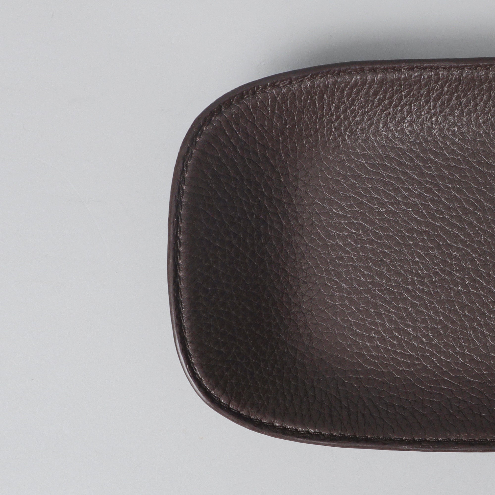 Leather Valet Tray, Brown