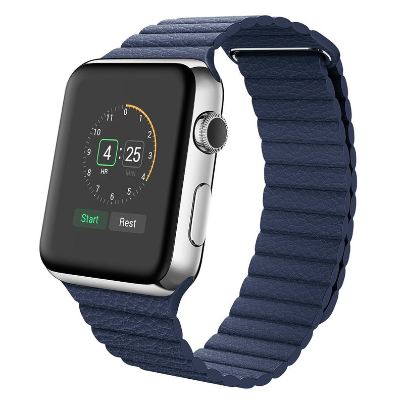 Genuine Leather Magnetic Apple Watch Band