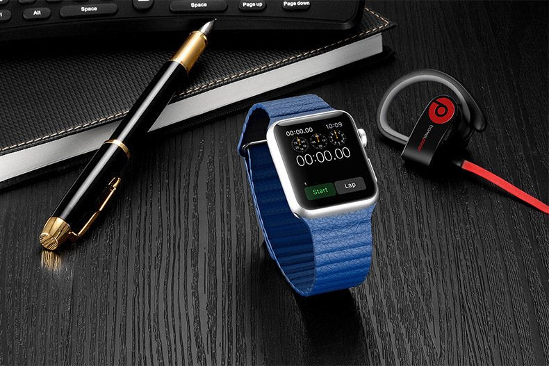 Genuine Leather Magnetic Apple Watch Band