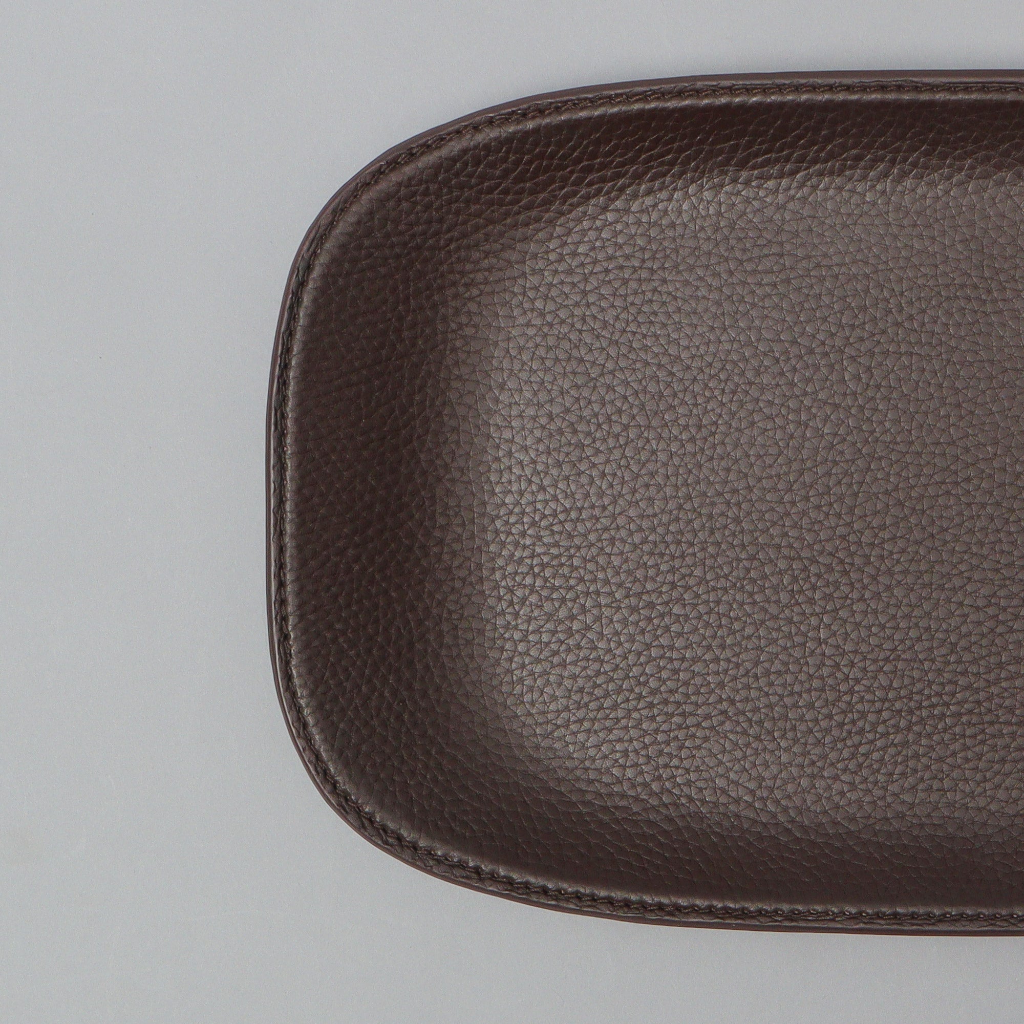 Leather Valet Tray, Brown