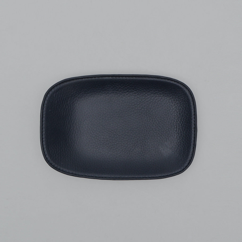 Leather Valet Tray, Navy