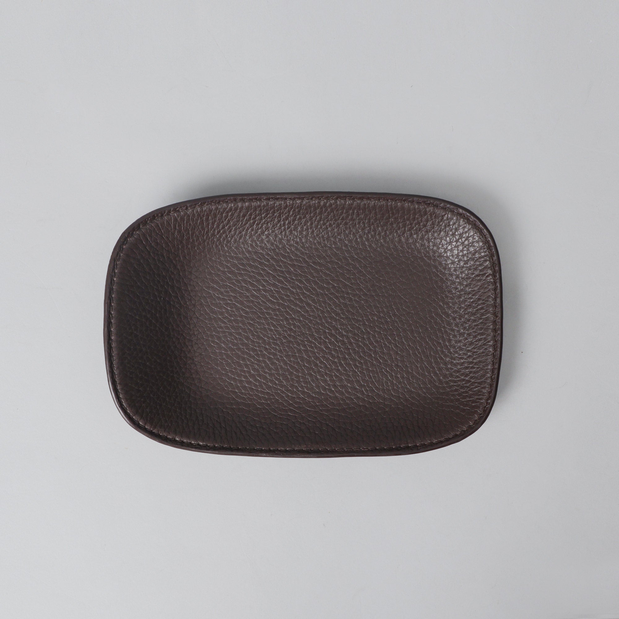 Leather Valet Tray, Brown