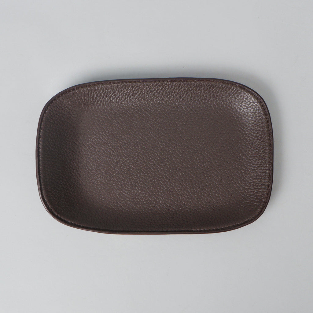 Leather Valet Tray, Brown