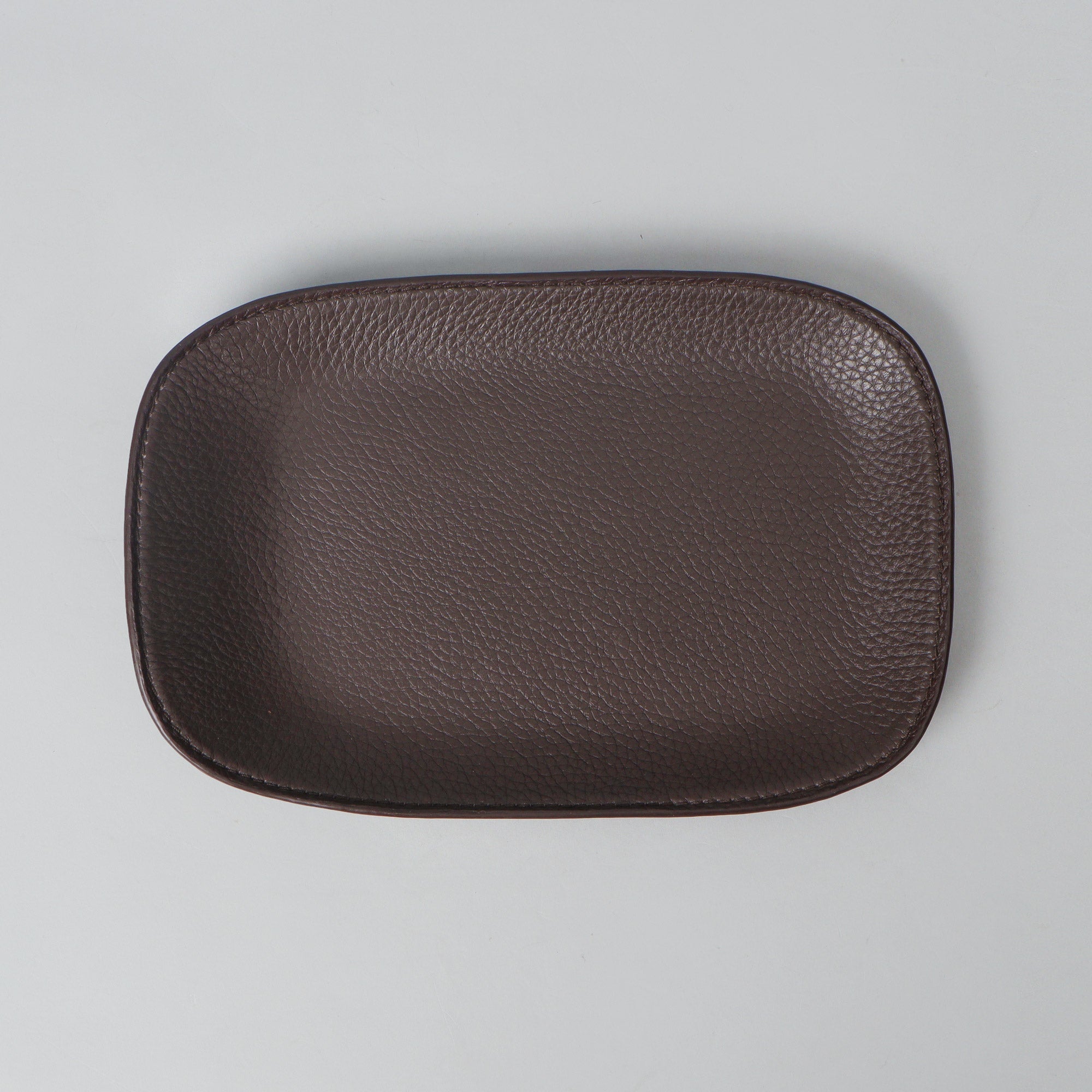 Leather Valet Tray, Brown