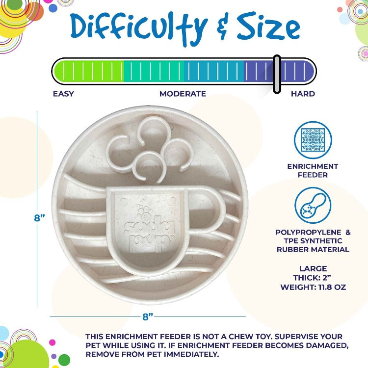 Java eBowl Deep Slow Feeder Dog Bowl