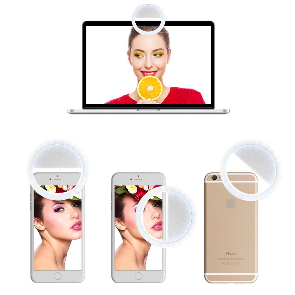 Portable Selfie Ring Clip-On for Mobile Phone