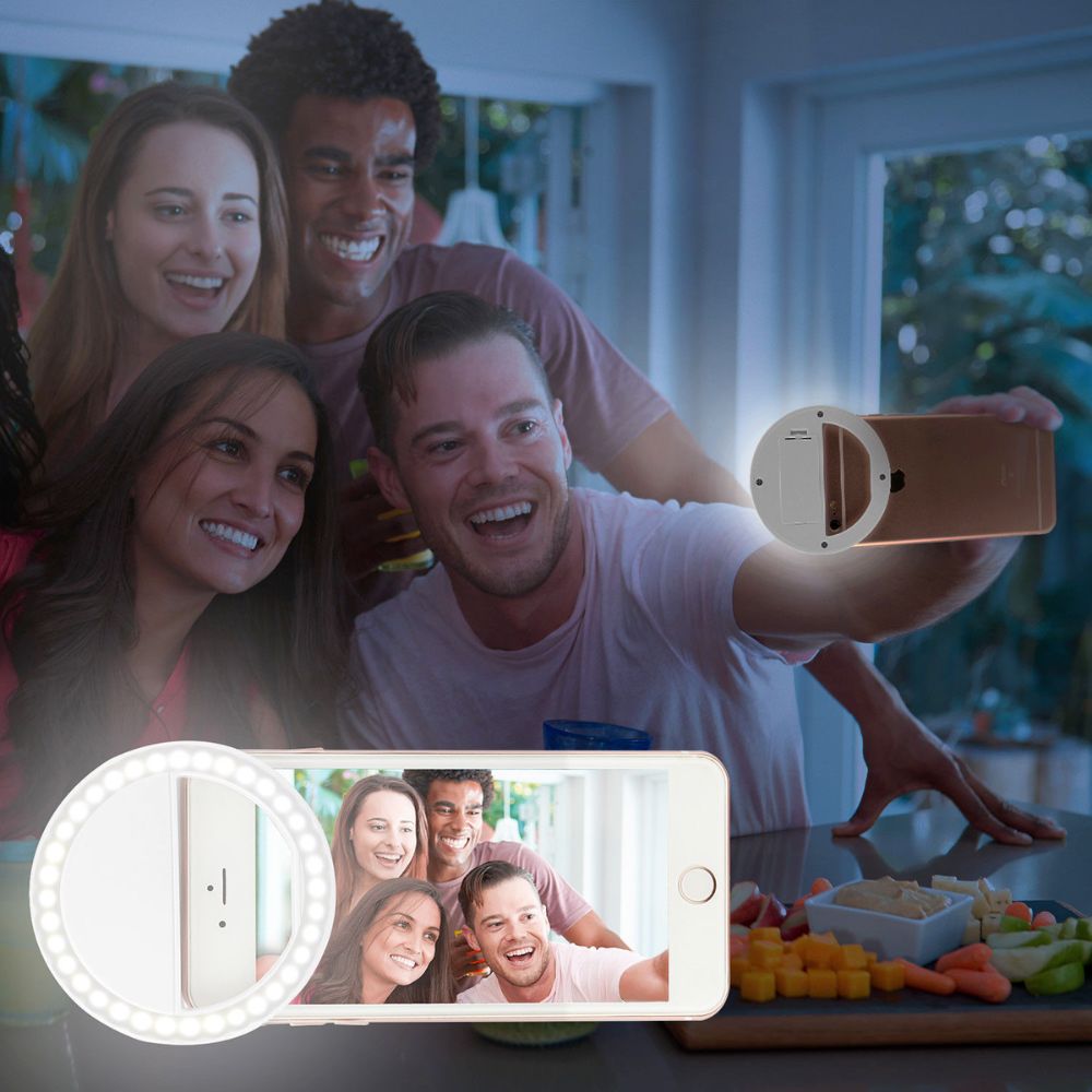 Portable Selfie Ring Clip-On for Mobile Phone