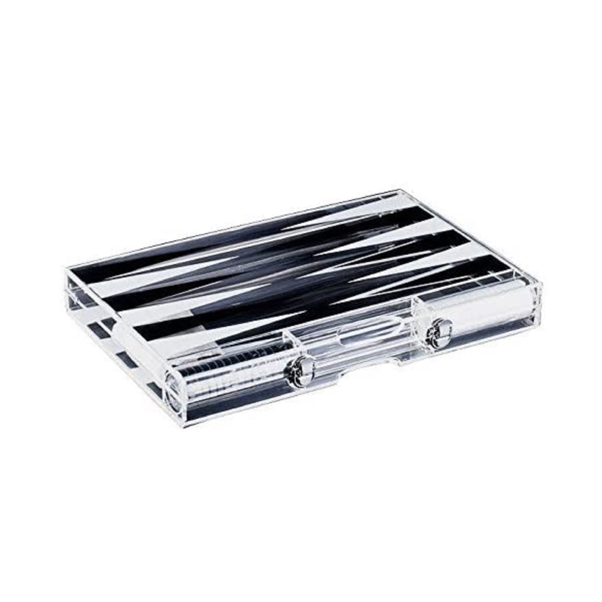Premium 18-Inch Lucite Backgammon Set - Elegant Design for Timeless Enjoyment-3