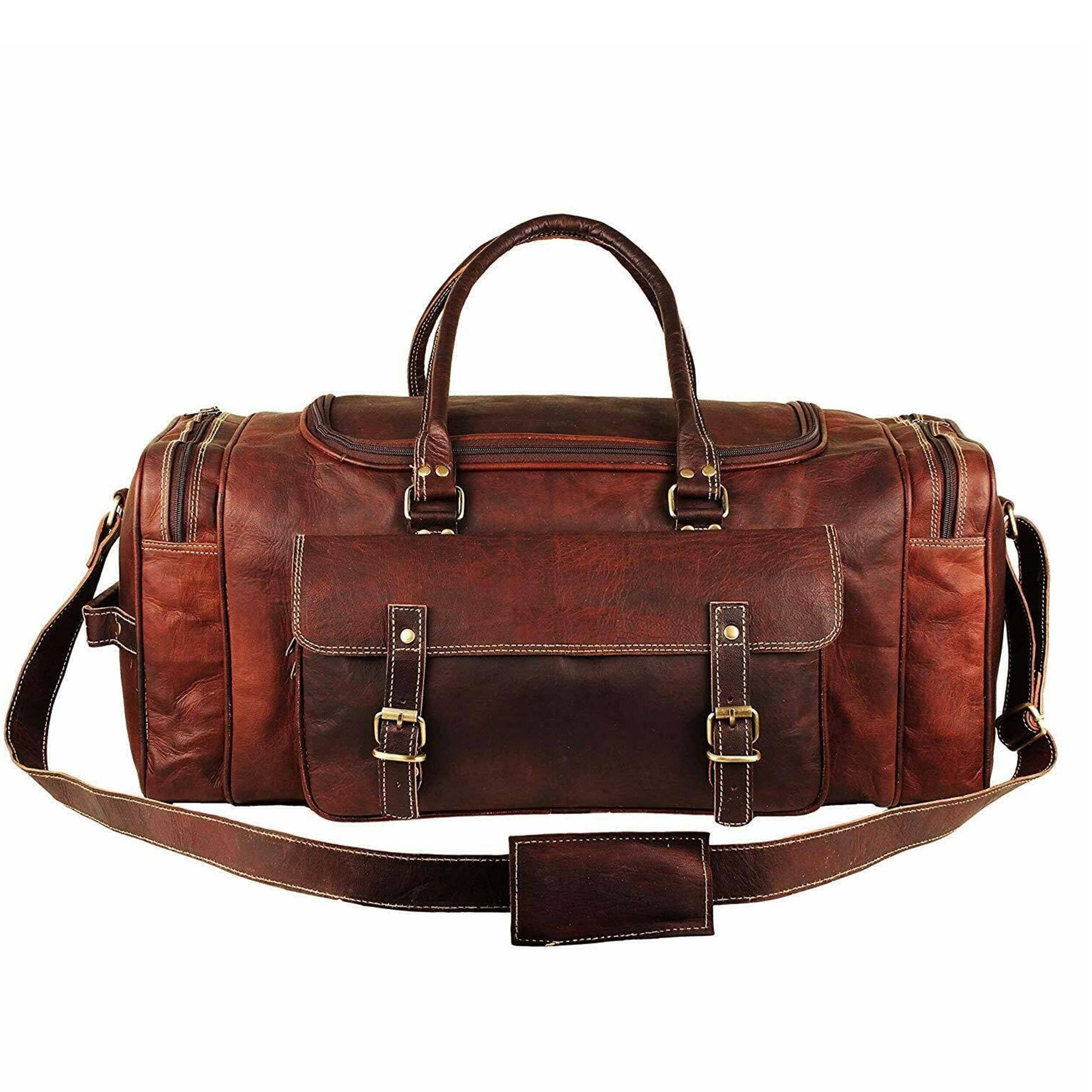 Traveler Weekender Leather Duffle