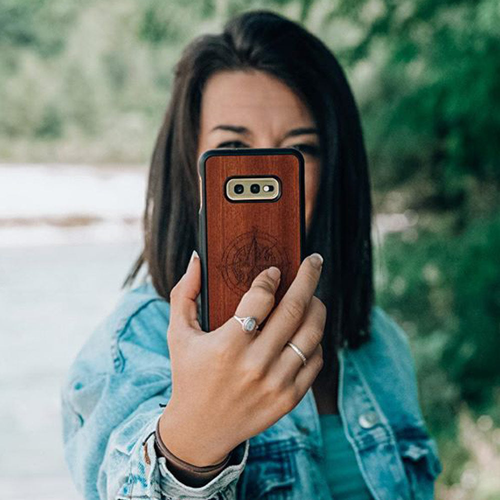 Compass Mahogany Phone Case
