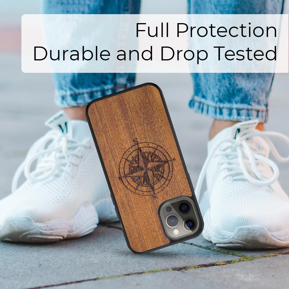 Compass Mahogany Phone Case