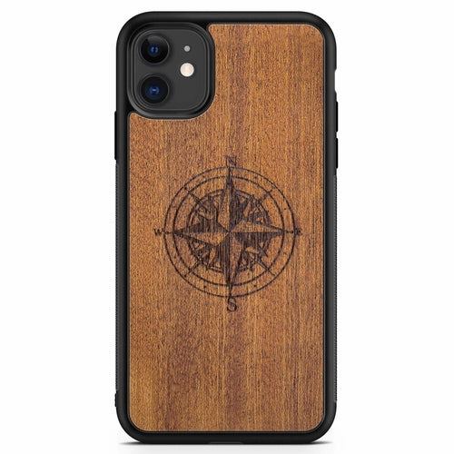 Compass Mahogany Phone Case
