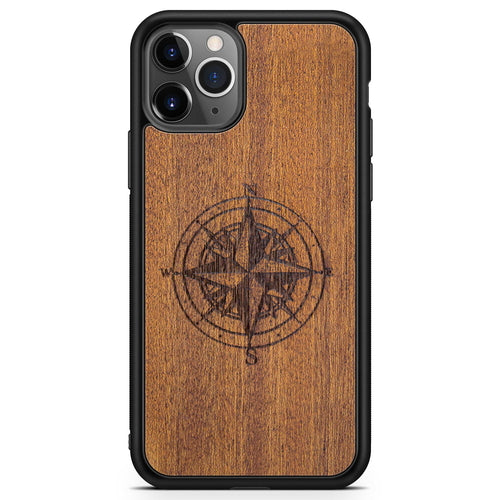 Compass Mahogany Phone Case