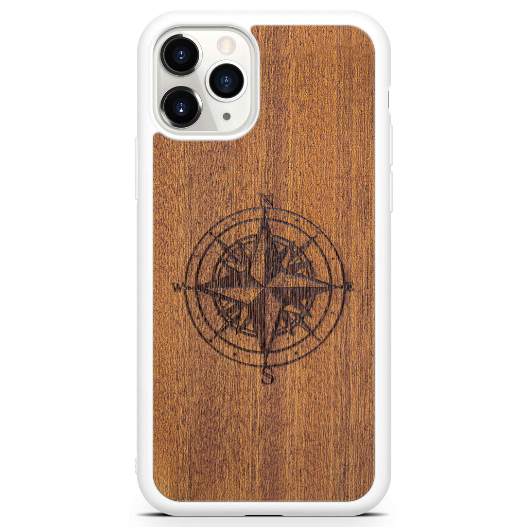 Compass Mahogany Phone Case