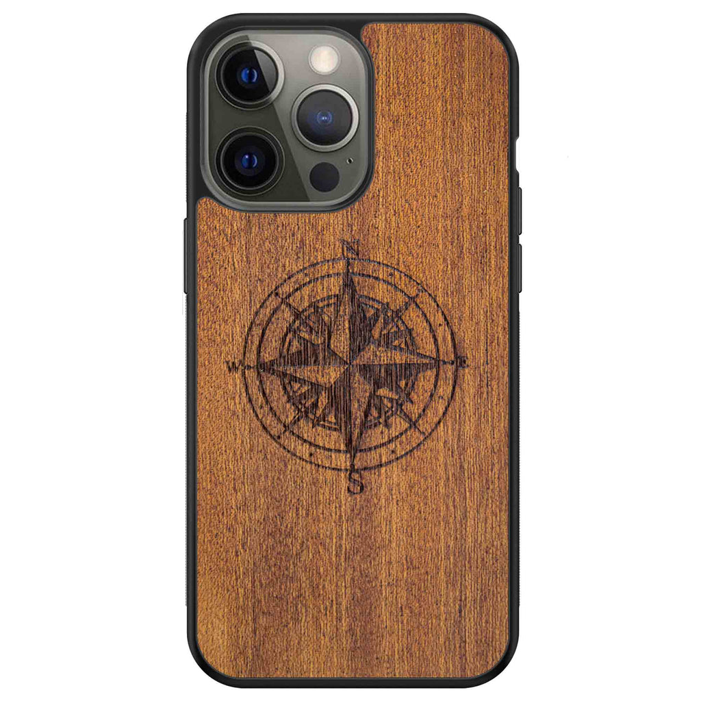 Compass Mahogany Phone Case