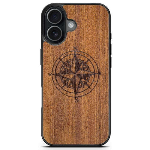 Compass Mahogany Phone Case