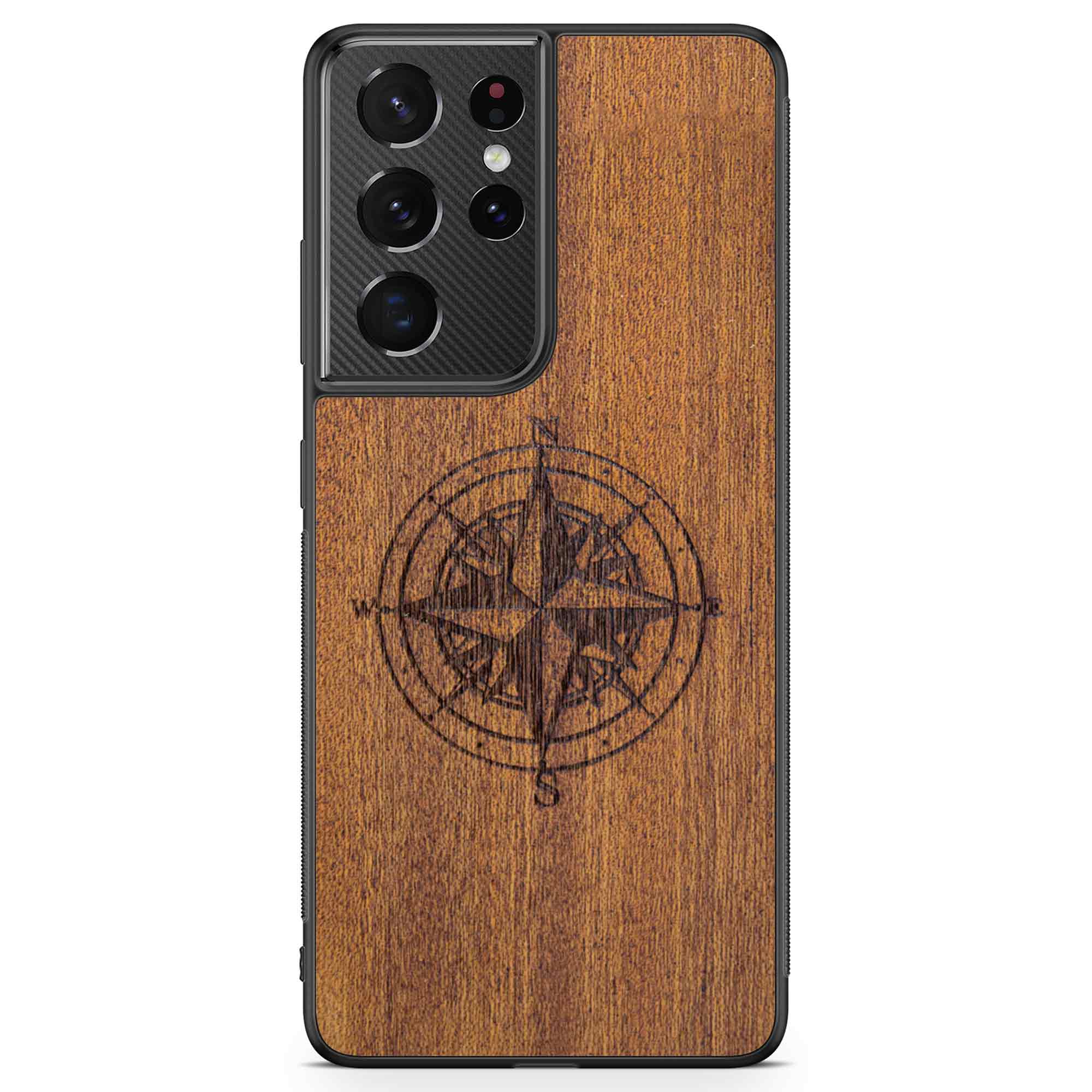 Compass Mahogany Phone Case