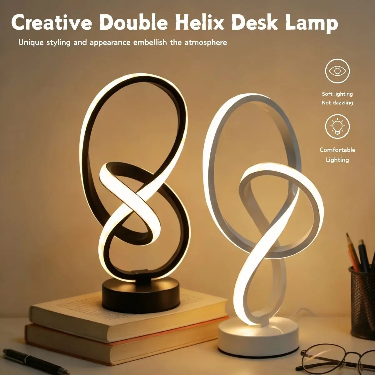 Creative Double Helix Desk Lamp