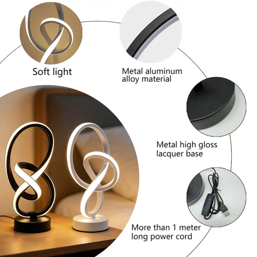 Creative Double Helix Desk Lamp