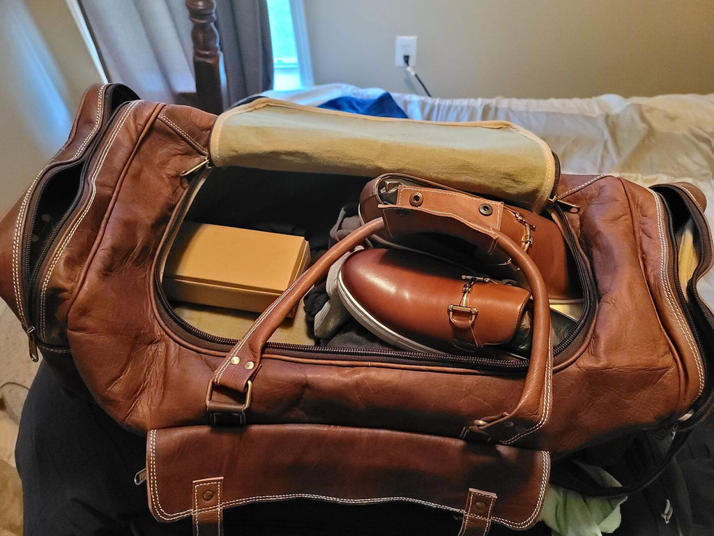 Traveler Weekender Leather Duffle