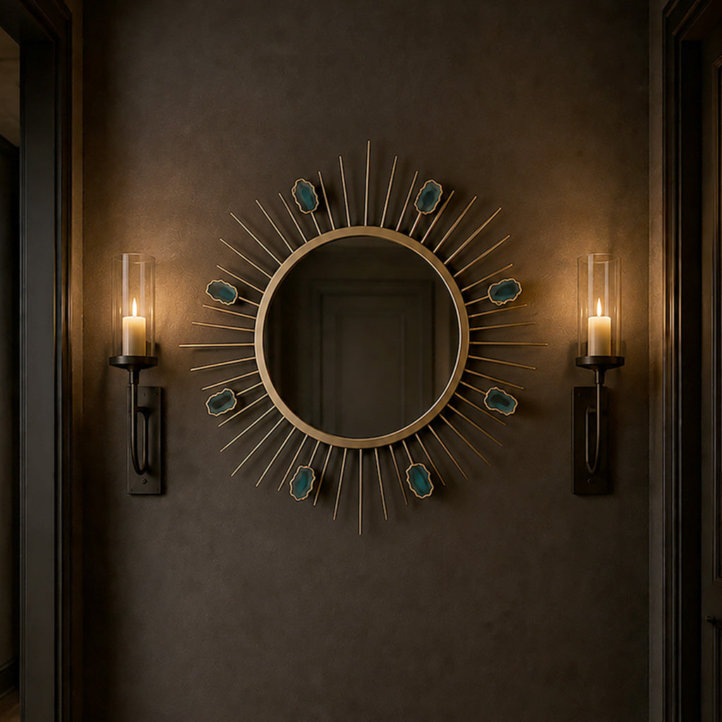 Agate Slice Wall Mirror