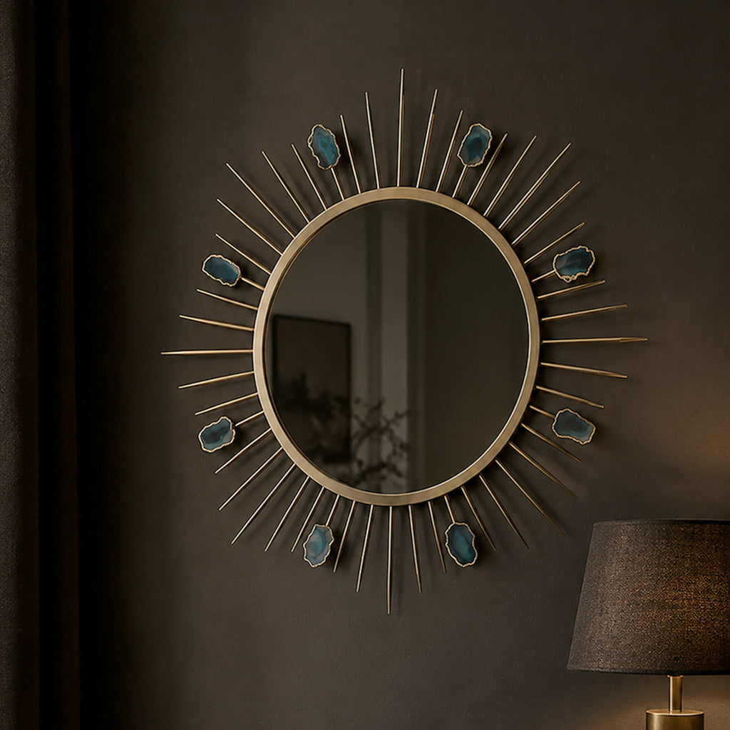 Agate Slice Wall Mirror