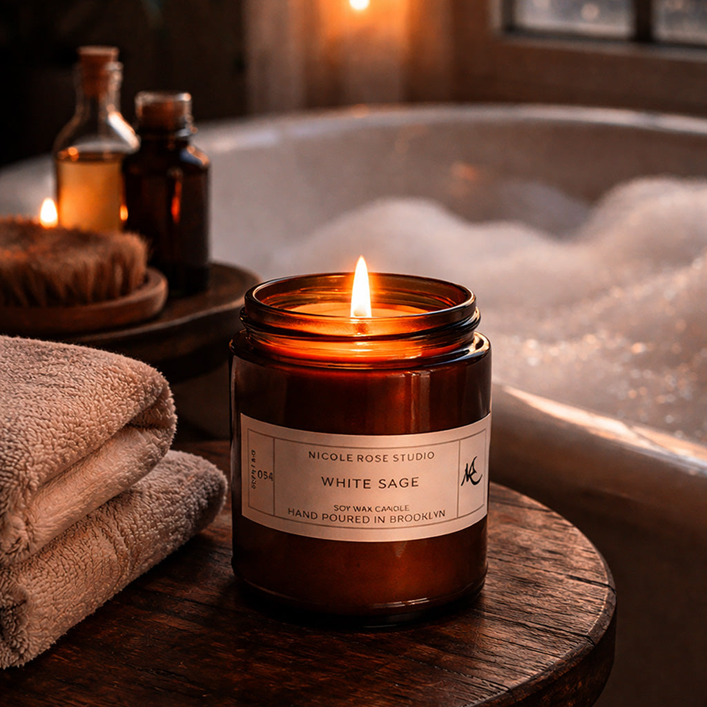 White Sage Aromatherapy Soy Wax Candle