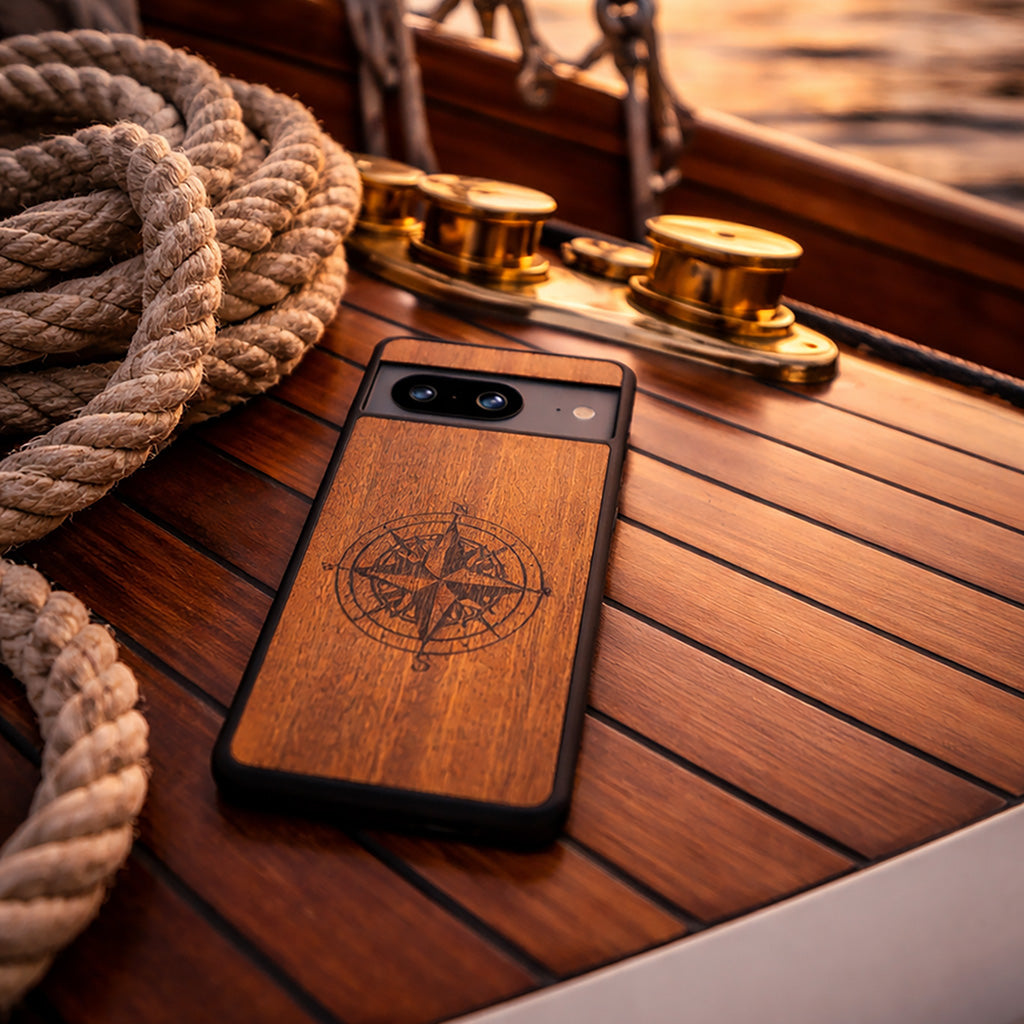 Compass Mahogany Phone Case