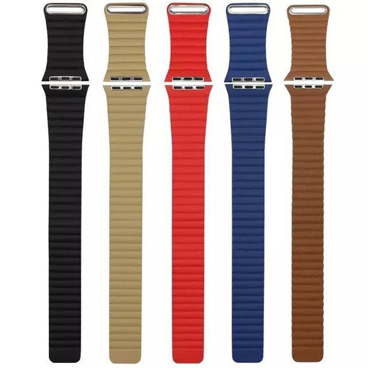 Genuine Leather Magnetic Apple Watch Band