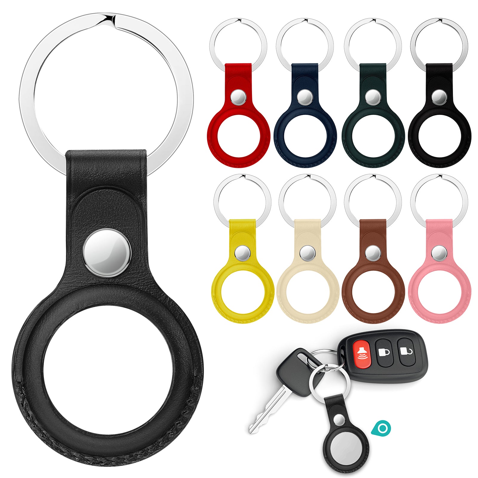 AirTag Protective Leather Case