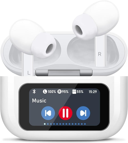 Wireless Earbuds With Touch Screen Case