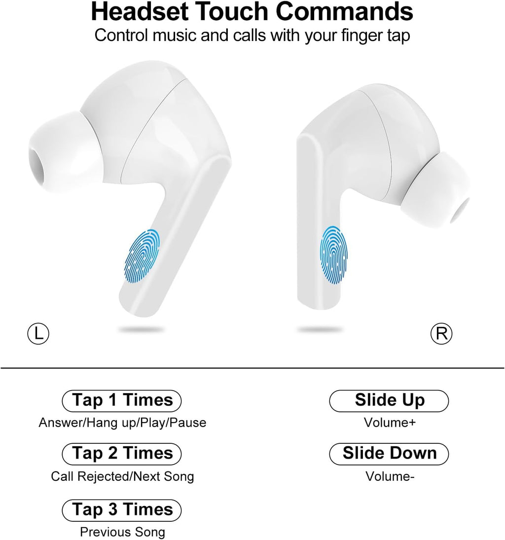 Wireless Earbuds With Touch Screen Case