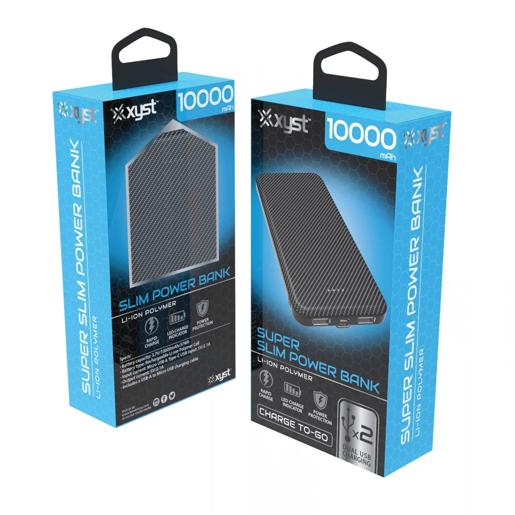 Xyst Super Slim Dual USB Power Bank