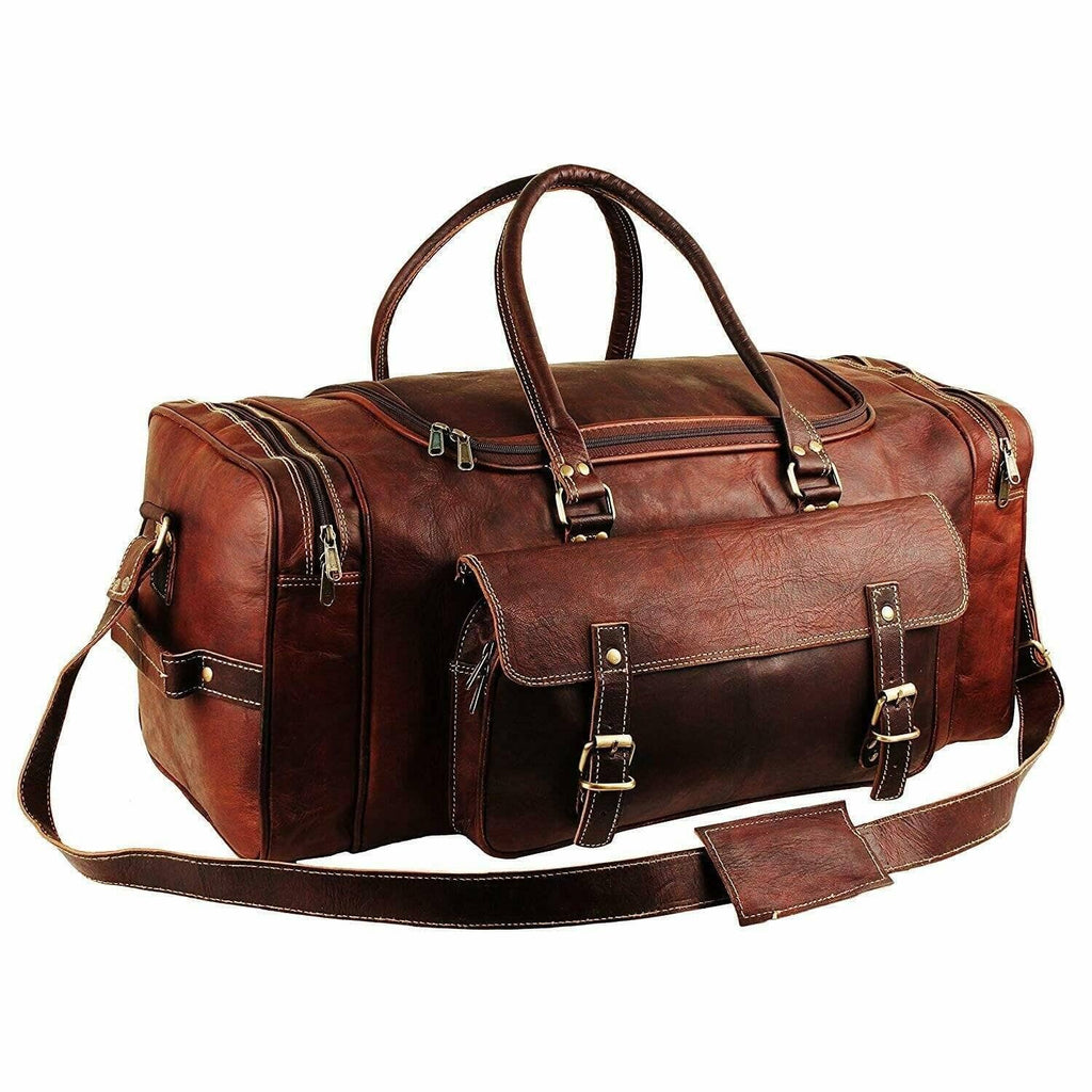 Traveler Weekender Leather Duffle