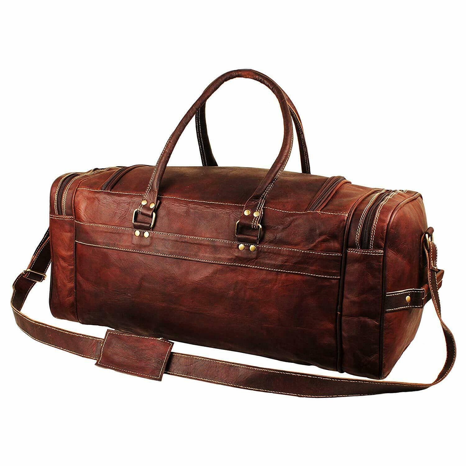 Traveler Weekender Leather Duffle