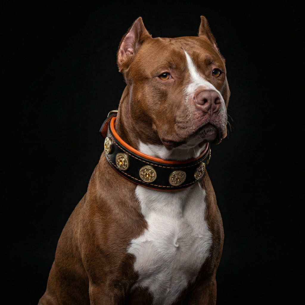 The "Bijou" Collar Orange & Black
